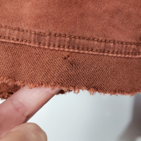 Free People Burnt Orange Rust Asymmetrical Moto M - Picture 8 of 8